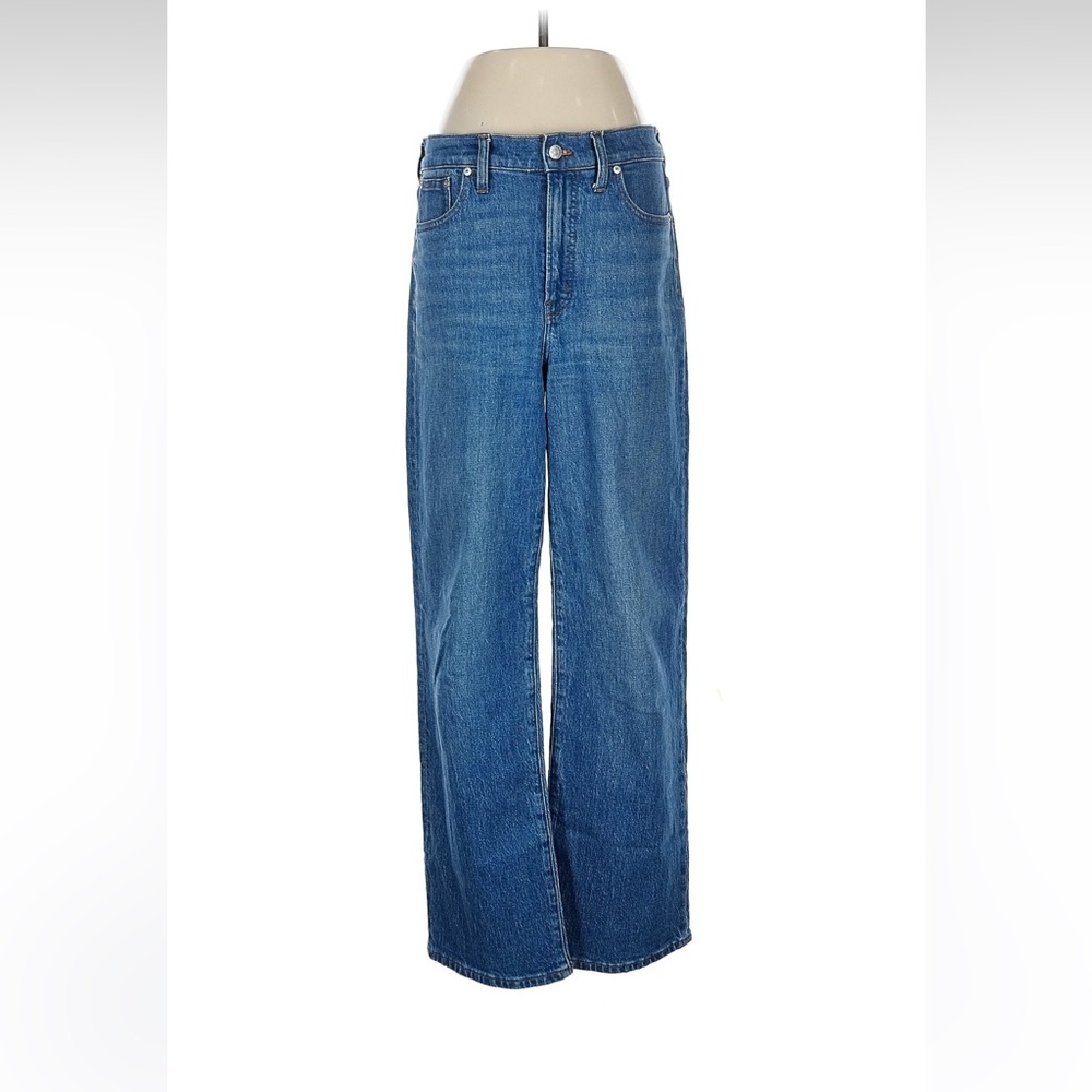 Madewell Women's Wide Leg Blue Jeans- Perfect Vintage Wide-Leg style